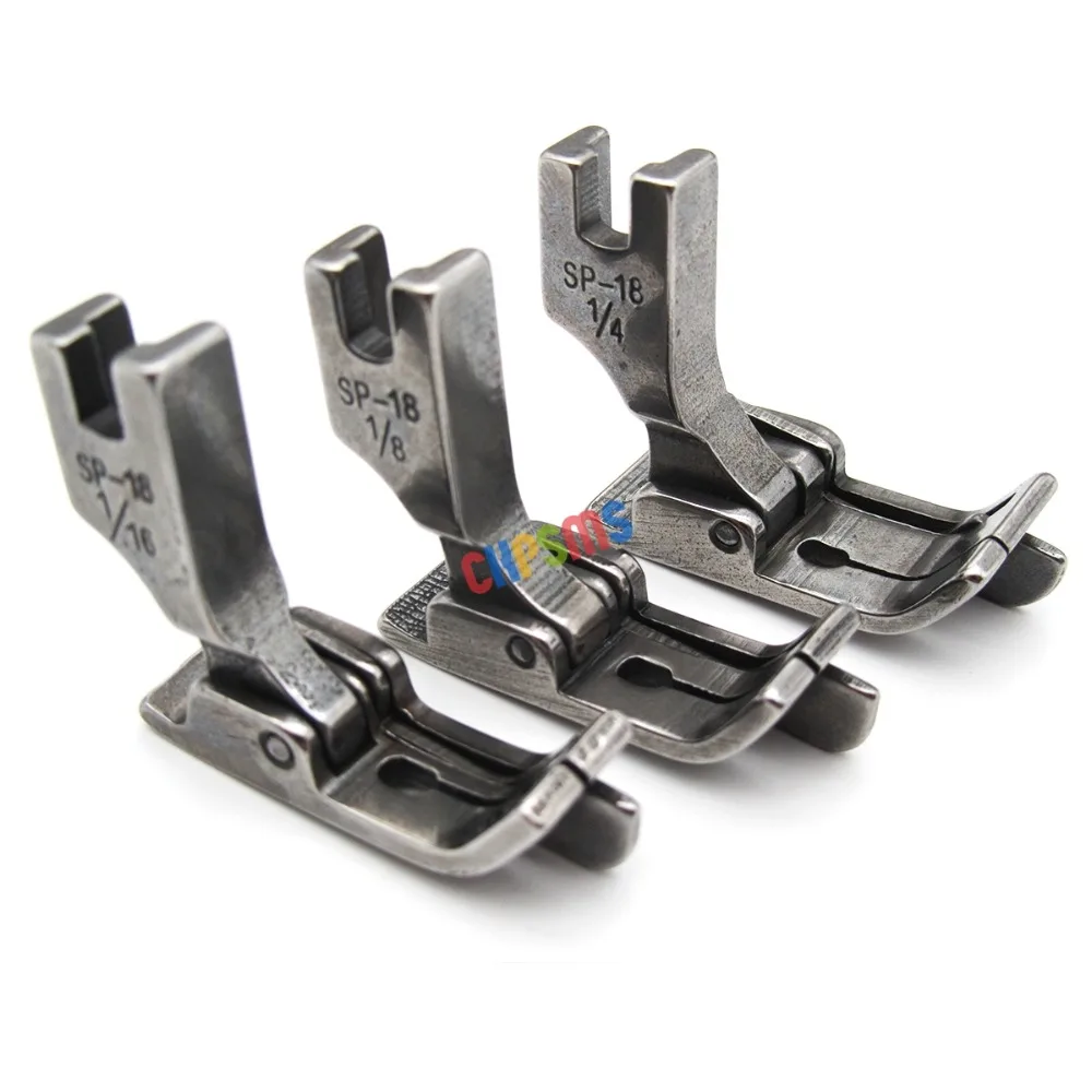 3 pcs.INDUSTRIAL SEWING MACHINE HINGED RIGHT GUIDE FEET FIT FOR JUKI CONSEW #SP-18 1/16+1/8+1/4"
3 pcs.INDUSTRIAL SEWING MACHINE HINGED RIGHT GUIDE FEET FIT FOR JUKI CONSEW #SP-18 1/16+1/8+1/4"