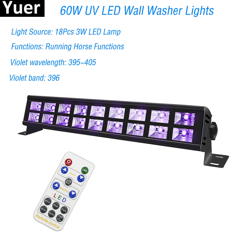 UltraViolet LED Wall Washer Lamp UltraViolet Led 18x3W LED Bar Party Disco Club Light For Landscape Wash Wall Stage Effect Light
UltraViolet LED Wall Washer Lamp UltraViolet Led 18x3W LED Bar Party Disco Club Light For Landscape Wash Wall Stage Effect Light