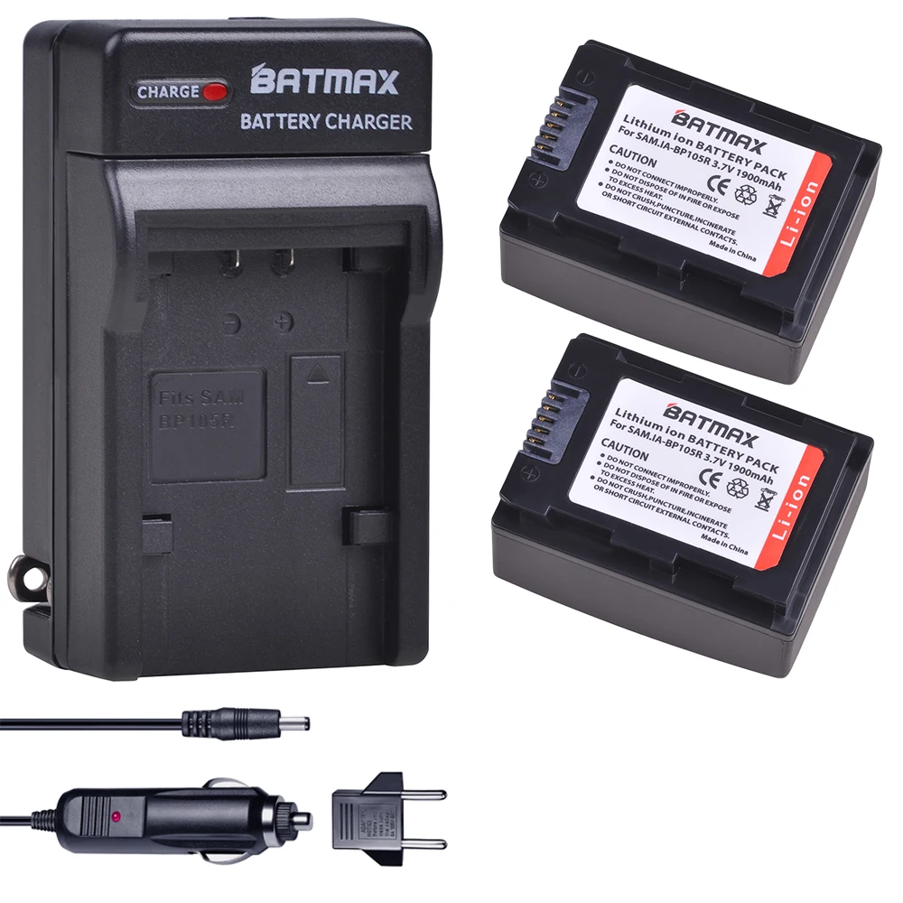 2Pcs 1900mAh IA-BP105R BP105R IA-BP210R IABP210R Battery + Charger Kits for SAMSUNG SMX-F500 F501 F530 HMX-F900 F910 F920 H320
2Pcs 1900mAh IA-BP105R BP105R IA-BP210R IABP210R Battery + Charger Kits for SAMSUNG SMX-F500 F501 F530 HMX-F900 F910 F920 H320