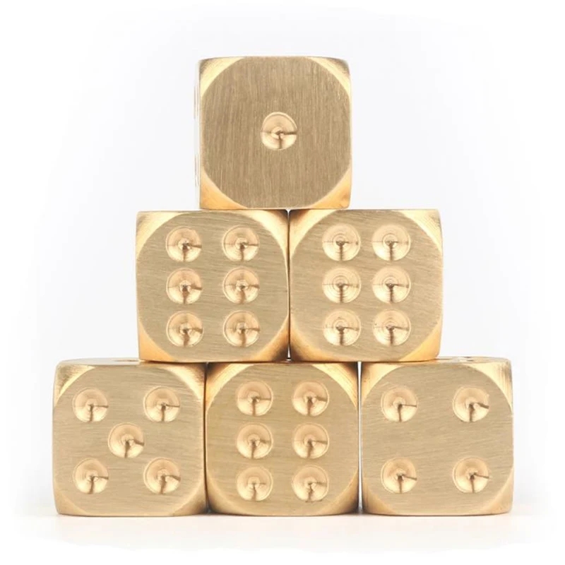 13/ 15mm Solid Copper Alloy Manual Polishing Brass Dice Club Bar Supplies Drinking Dice Entertainment Accessories F20173548
13/ 15mm Solid Copper Alloy Manual Polishing Brass Dice Club Bar Supplies Drinking Dice Entertainment Accessories F20173548