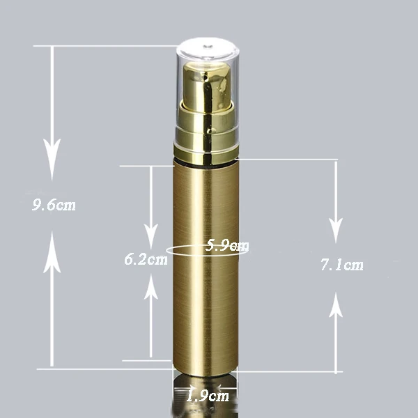 Capacity 10ml 100pcs/lot gold color lotion Pump airless Bottle with high quality pump bottle
Capacity 10ml 100pcs/lot gold color lotion Pump airless Bottle with high quality pump bottle