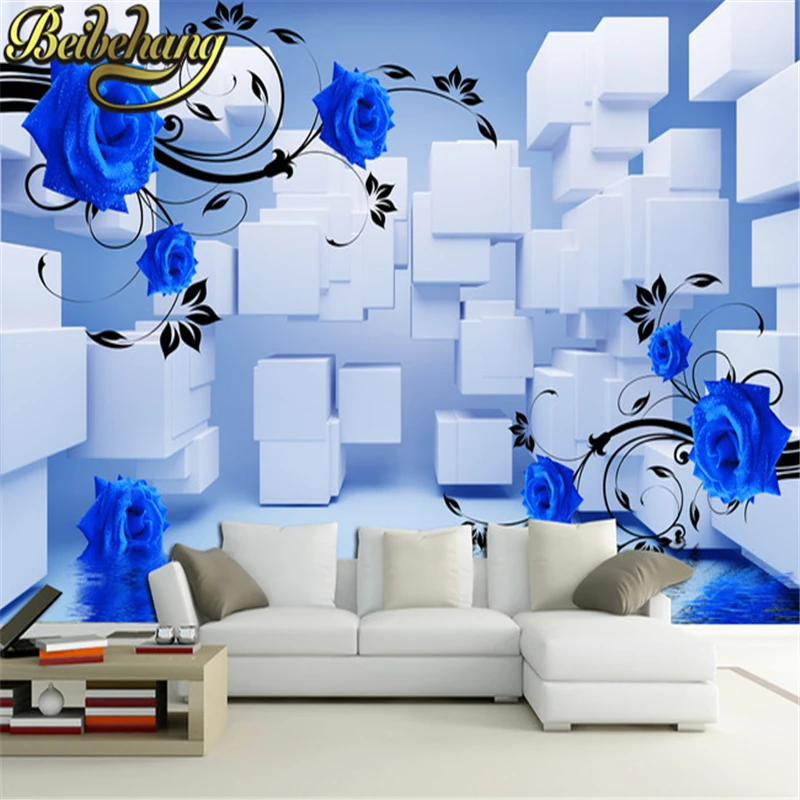 beibehang Blue Rose Custom photo wallpaper for living room TV background wall covering 3d mural wall paper roll Home Decoration
beibehang Blue Rose Custom photo wallpaper for living room TV background wall covering 3d mural wall paper roll Home Decoration