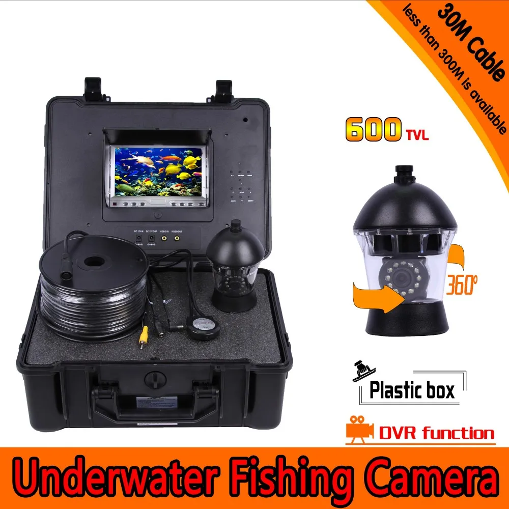360 Degree Panning Underwater Fishing Camera Kit with 30Meters Depth & 7Inch LCD Monitor with Micro-DVR & Hard Plastics Case
360 Degree Panning Underwater Fishing Camera Kit with 30Meters Depth & 7Inch LCD Monitor with Micro-DVR & Hard Plastics Case