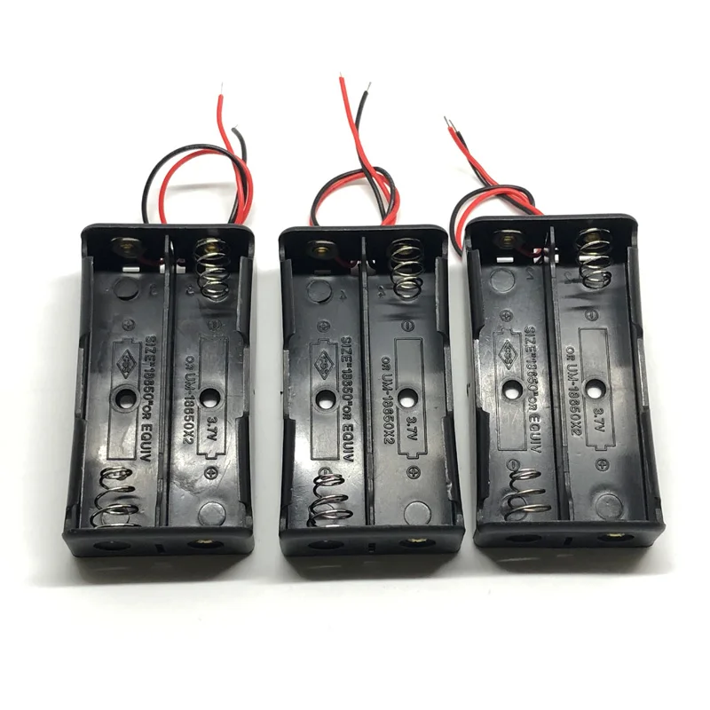30pcs/lot MasterFire Black Plastic 18650 Battery Storage Box Case Cover for 2 x 18650 Batteries Box Holder With Wire Leads
30pcs/lot MasterFire Black Plastic 18650 Battery Storage Box Case Cover for 2 x 18650 Batteries Box Holder With Wire Leads