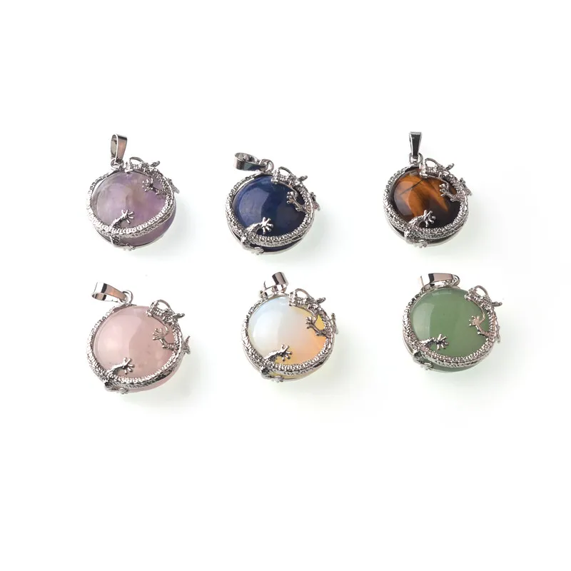 2019 Wholesale 10pcs\lot Mixed Color Quartz Stone Chinese Dragon Pendant For DIY Jewelry Free Leather Or Chains
2019 Wholesale 10pcs\lot Mixed Color Quartz Stone Chinese Dragon Pendant For DIY Jewelry Free Leather Or Chains