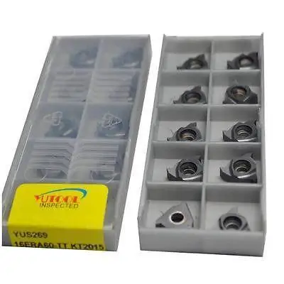 YUTOOLS Thread Carbide insert 16ERA60 (0.5-1.5) CNC Milling Turning insert 10pcs
YUTOOLS Thread Carbide insert 16ERA60 (0.5-1.5) CNC Milling Turning insert 10pcs