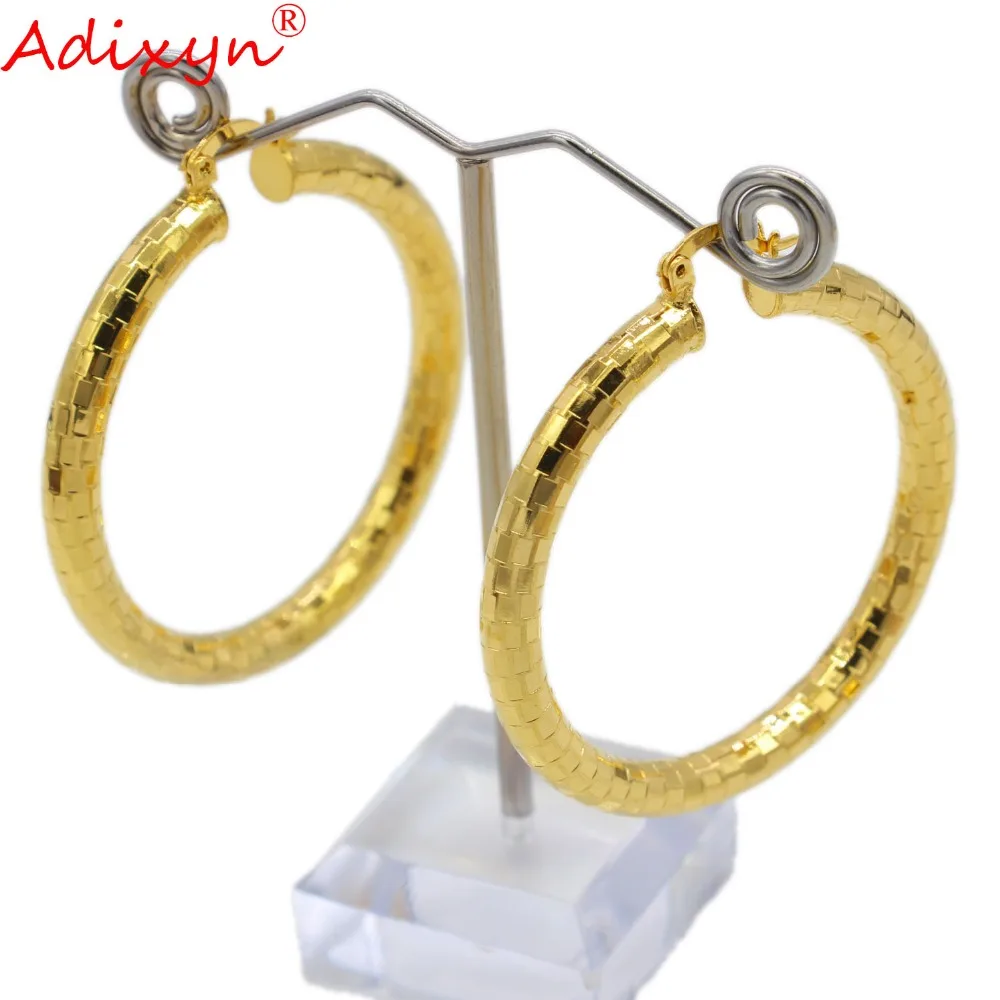 Adixyn FOUR SIZE can choice African Big Hoop Earrings for Women Gold Color & Brass Twisted Earring Arab/Ethiopian N09231
Adixyn FOUR SIZE can choice African Big Hoop Earrings for Women Gold Color & Brass Twisted Earring Arab/Ethiopian N09231
