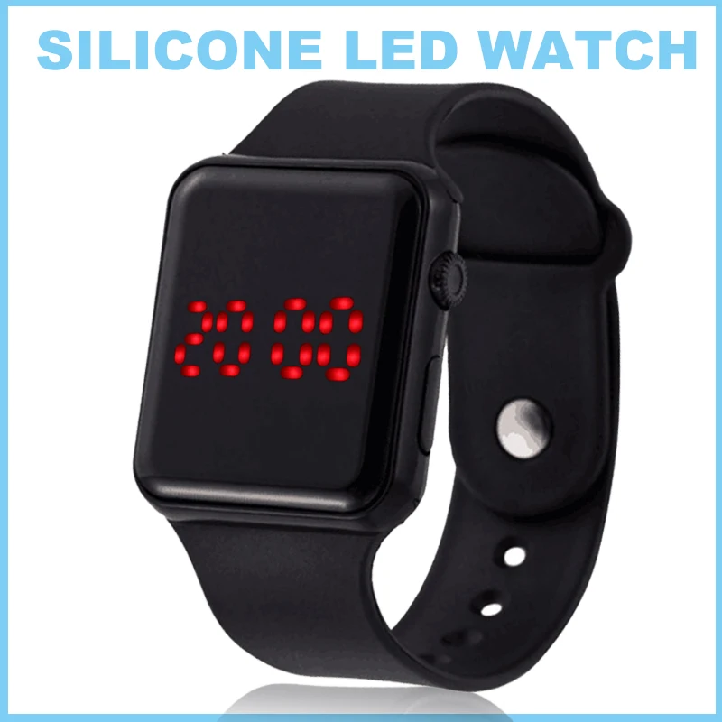 New Sports Digital Watch Men Women Square LED Watch Silicone Electronic Wrist Watch Hot LED Watches Clock relogio Drop ship
New Sports Digital Watch Men Women Square LED Watch Silicone Electronic Wrist Watch Hot LED Watches Clock relogio Drop ship