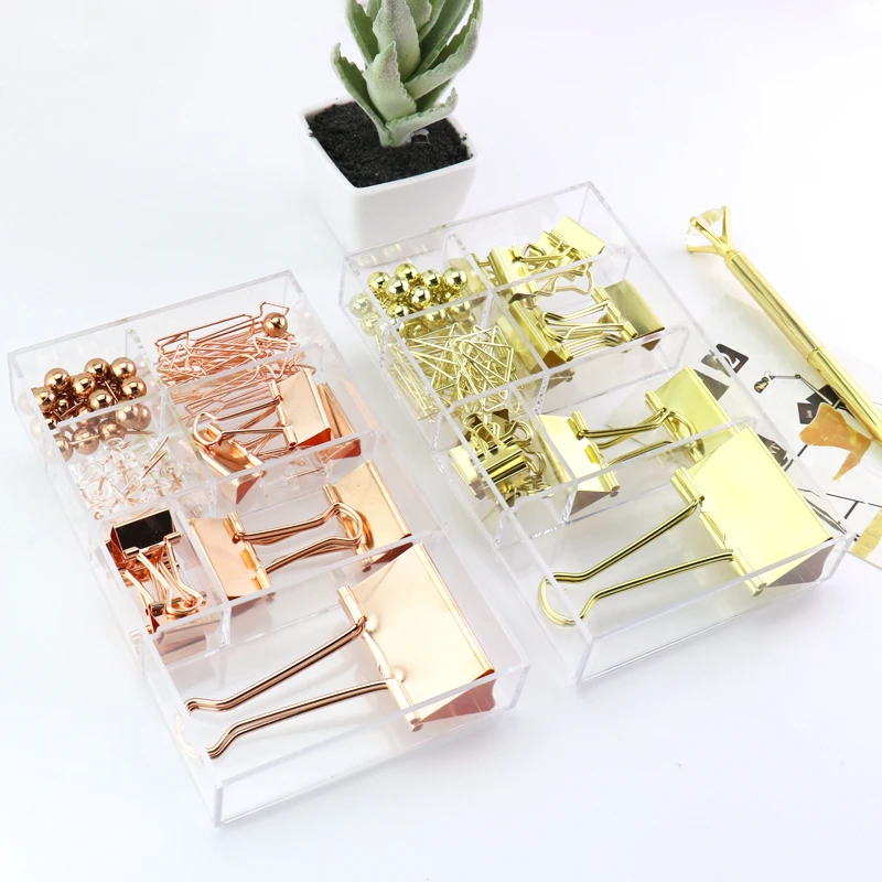 TUTU Free shipping Binder clips push pins paper clip gold and rose gold stationery combination set pushpin clip H0250
TUTU Free shipping Binder clips push pins paper clip gold and rose gold stationery combination set pushpin clip H0250