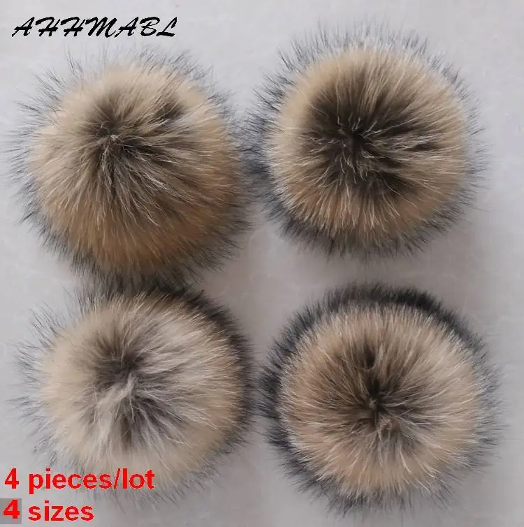 4pcs/Lot DIY Genuine Real Raccoon Fur Pompom Fur Pom Poms for Women Kids Beanie Hats Caps Big Size Natural Ball 10/12/14/16CM
4pcs/Lot DIY Genuine Real Raccoon Fur Pompom Fur Pom Poms for Women Kids Beanie Hats Caps Big Size Natural Ball 10/12/14/16CM