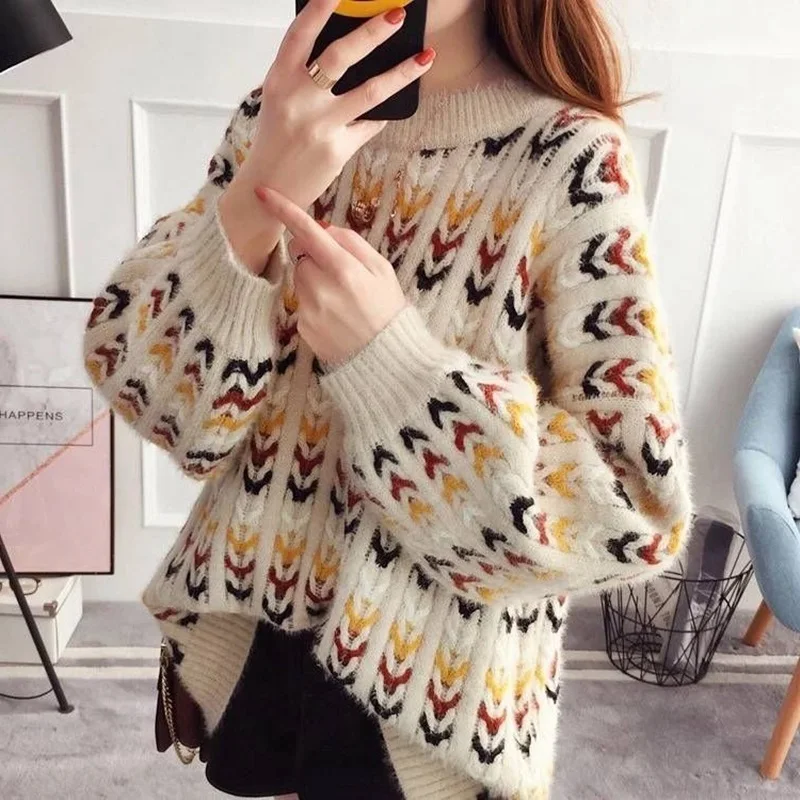 Winter woman sweater knitting pullovers female Korean style sweaters fashion 2018 women pull femme jumpers ladies DD1774
Winter woman sweater knitting pullovers female Korean style sweaters fashion 2018 women pull femme jumpers ladies DD1774