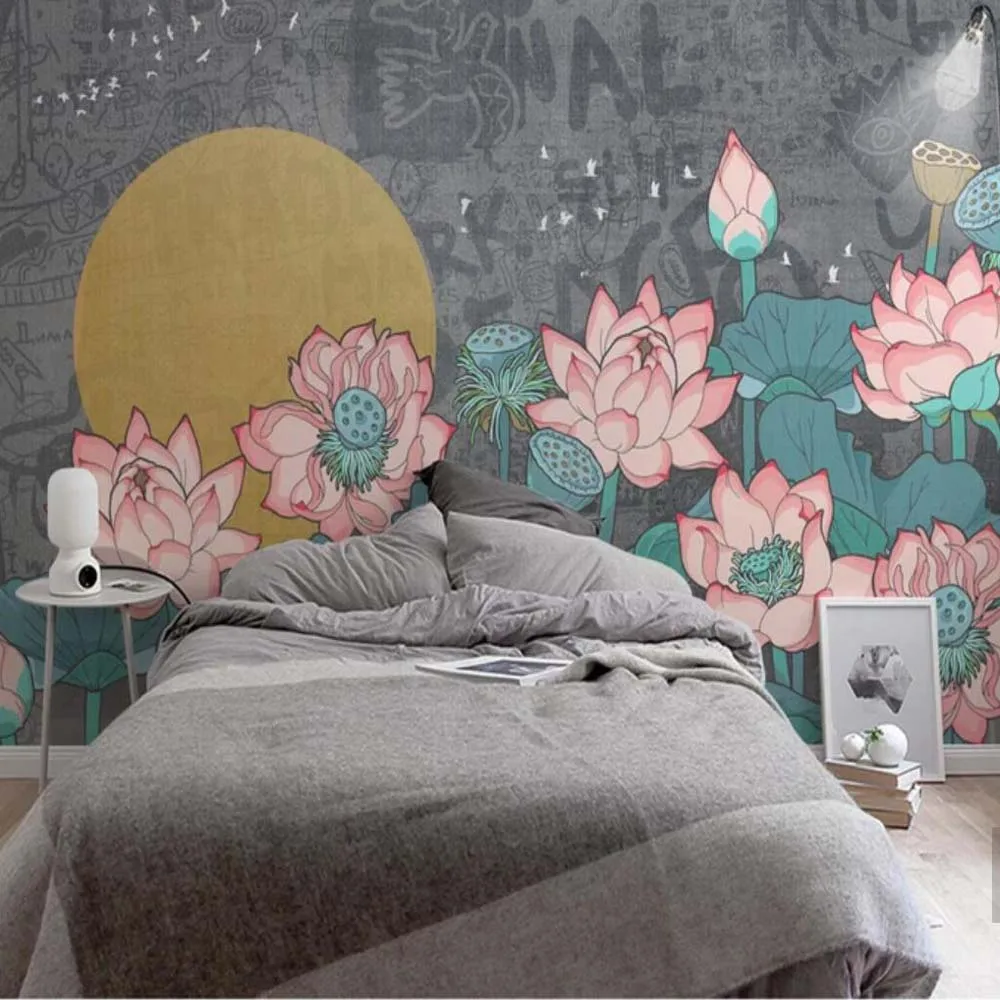 3D Lotus Views Wallpaper Mural Print Decal Indoor s Photo papers for Living Room Bedroom Custom Size
3D Lotus Views Wallpaper Mural Print Decal Indoor s Photo papers for Living Room Bedroom Custom Size