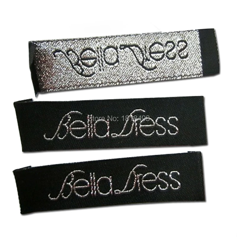 free shipping customize clothing woven labels with silver fonts/garment embroidered labels/collar tags/T-shirt main labels
free shipping customize clothing woven labels with silver fonts/garment embroidered labels/collar tags/T-shirt main labels