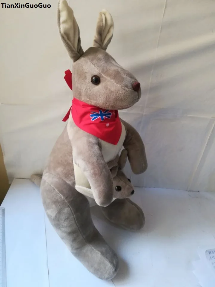 large 60x50cm gray kangaroo with red flag soft doll plush toy throw pillow birthday gift w1790
large 60x50cm gray kangaroo with red flag soft doll plush toy throw pillow birthday gift w1790