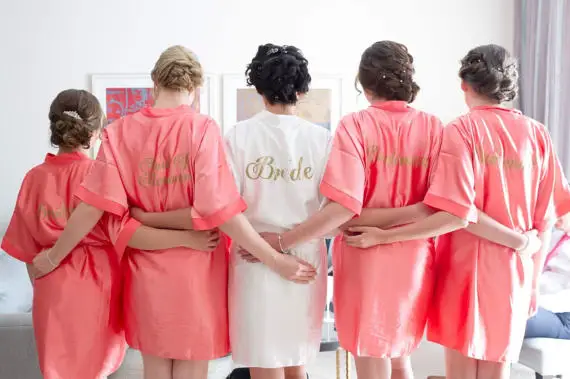 personalized titles wedding Bridesmaid bride satin pajamas robes bridal shower kimonos gifts company gifts party favors
personalized titles wedding Bridesmaid bride satin pajamas robes bridal shower kimonos gifts company gifts party favors
