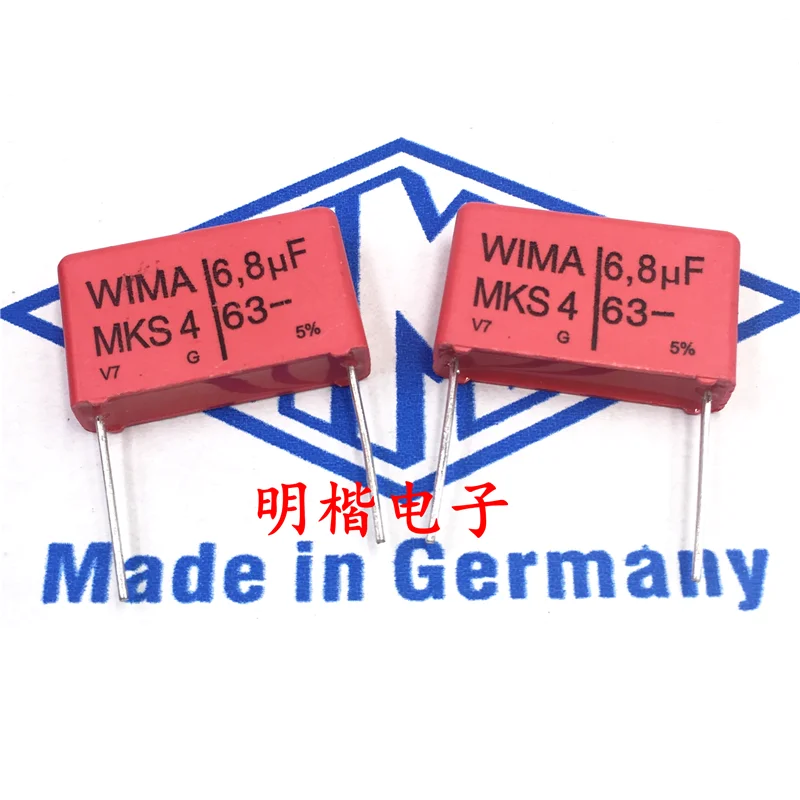 10 шт./30 шт. новый немецкий конденсатор Weimar WIMA MKS4 63 в 6,8 мкФ 685 6U8 шаг 22,5 мм Бесплатная доставка
10 шт./30 шт. новый немецкий конденсатор Weimar WIMA MKS4 63 в 6,8 мкФ 685 6U8 шаг 22,5 мм Бесплатная доставка