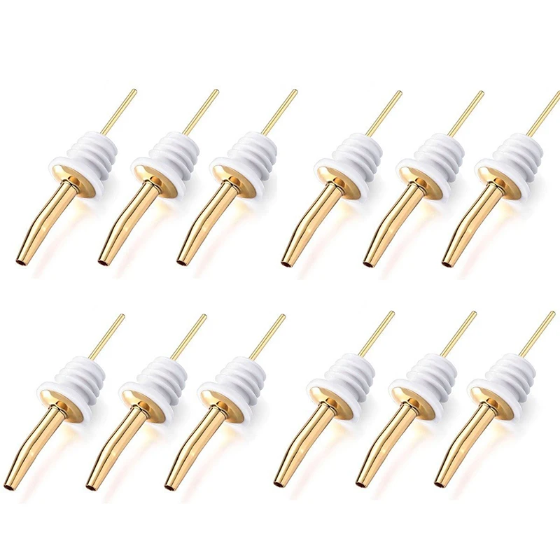 Free Shipping 12PCS Stainless Steel Classic Bottle Pourers with Tapered Spout, 12-Pack (Gold) Bar Accessories Bar Tools
Free Shipping 12PCS Stainless Steel Classic Bottle Pourers with Tapered Spout, 12-Pack (Gold) Bar Accessories Bar Tools