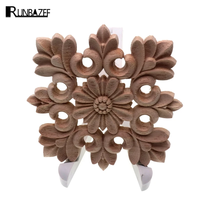 RUNBAZEF Vintage Unpainted Wood Carved Decal Corner Onlay Applique Frame Home decoration accessories Furniture Wall Decor Crafts
RUNBAZEF Vintage Unpainted Wood Carved Decal Corner Onlay Applique Frame Home decoration accessories Furniture Wall Decor Crafts