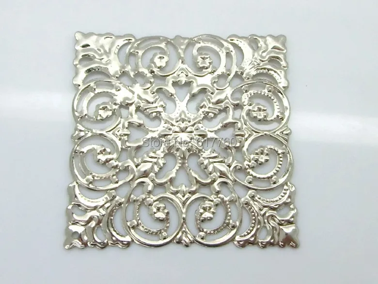 Free shipping-20Pcs Silver Tone Filigree Square Wraps Connectors Jewelry Findings Connectors 51x51mm J0555
Free shipping-20Pcs Silver Tone Filigree Square Wraps Connectors Jewelry Findings Connectors 51x51mm J0555