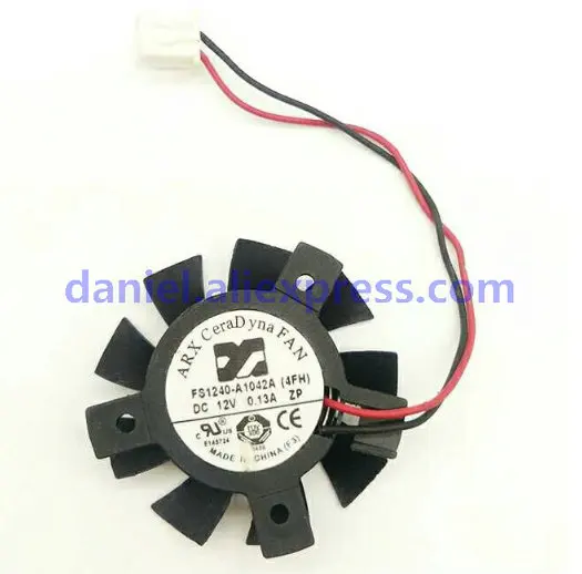 ARX FS1240-A1042A Hole Position 2620 mm Diameter 37mm 12V 0.13A Display Card Cooling Fan
ARX FS1240-A1042A Hole Position 2620 mm Diameter 37mm 12V 0.13A Display Card Cooling Fan
