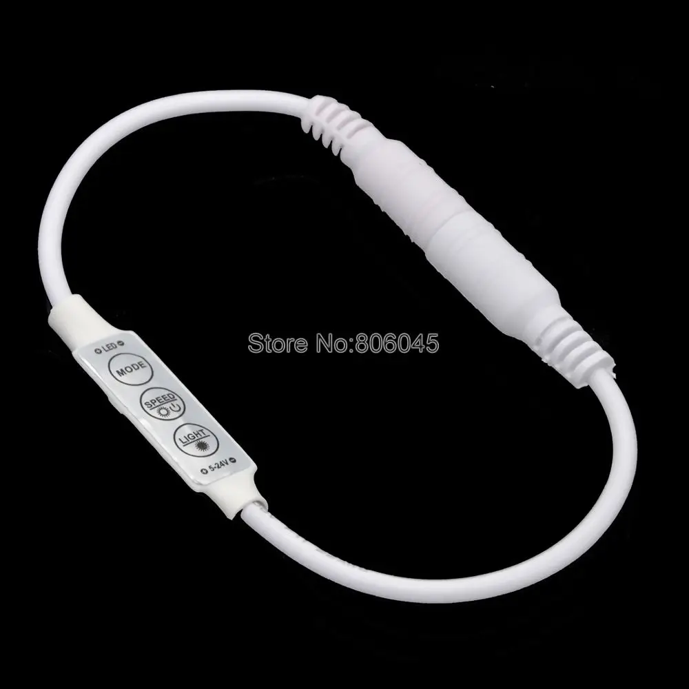 20pcs/lot DC12V 24V 6A Mini Inline 3Key LED Dimmer Controller with DC Connector for 3528 5050 5630 2835 3014 Single Color Strip
20pcs/lot DC12V 24V 6A Mini Inline 3Key LED Dimmer Controller with DC Connector for 3528 5050 5630 2835 3014 Single Color Strip