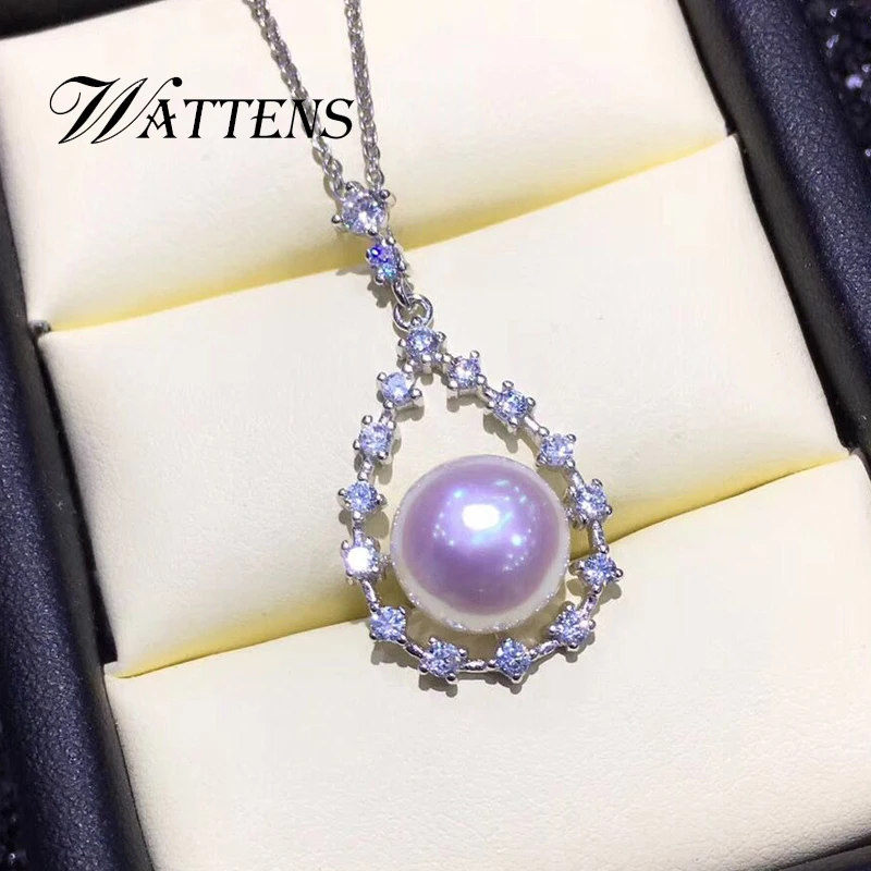 Pearl Jewelry Natural Freshwater Pearl Necklace for women 925 Sterling Silver necklaces Zircon Big pendants Wedding Party Gift 
Pearl Jewelry Natural Freshwater Pearl Necklace for women 925 Sterling Silver necklaces Zircon Big pendants Wedding Party Gift