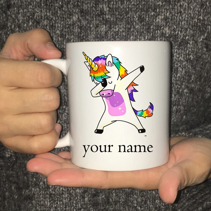 Custom Printed Funny Unicorn Tea Cup Gift Personalised Name Text Coffee Mug Drop Shipping
Custom Printed Funny Unicorn Tea Cup Gift Personalised Name Text Coffee Mug Drop Shipping