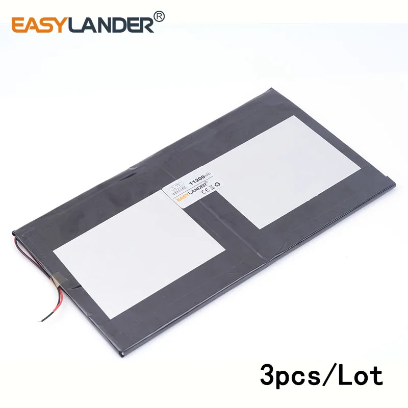 3pcs /Lot 3.7v 4495185 11200mah lithium Li ion polymer rechargeable battery For pad laptop cell phone speaker Tablet Pc
3pcs /Lot 3.7v 4495185 11200mah lithium Li ion polymer rechargeable battery For pad laptop cell phone speaker Tablet Pc