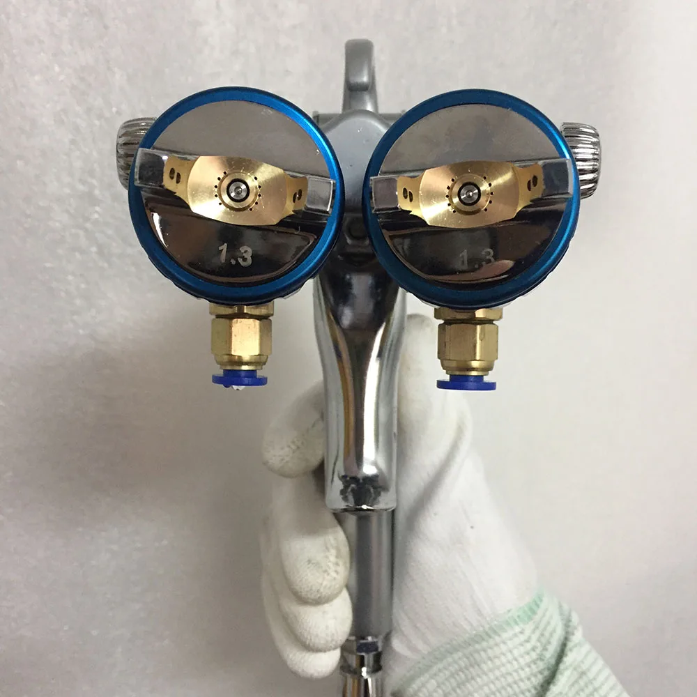 SAT1189 high pressure manual air spray gun for nano chrome silver mirror chrome plate paint gun double nozzle 1.3 wall paint gun
SAT1189 high pressure manual air spray gun for nano chrome silver mirror chrome plate paint gun double nozzle 1.3 wall paint gun