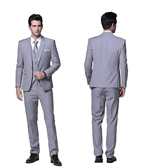 2018 New Arrival Light Grey Slim Fit 3 Pieces Tuxedo Men Suit Costume Homme Wedding Suits Terno Masculino Jacket Pants Vest Set
2018 New Arrival Light Grey Slim Fit 3 Pieces Tuxedo Men Suit Costume Homme Wedding Suits Terno Masculino Jacket Pants Vest Set