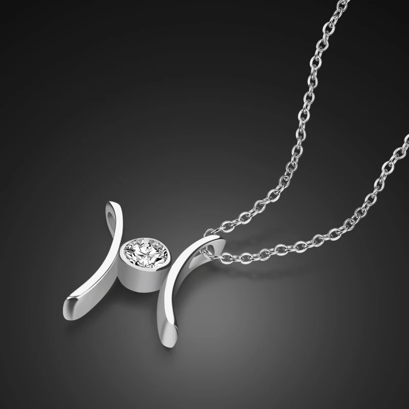 Fashion 925 Sterling Silver Necklace Women's Zircon Inlaid Letter Pendant Solid Silver Necklace Lady Fashion Jewelry
Fashion 925 Sterling Silver Necklace Women's Zircon Inlaid Letter Pendant Solid Silver Necklace Lady Fashion Jewelry