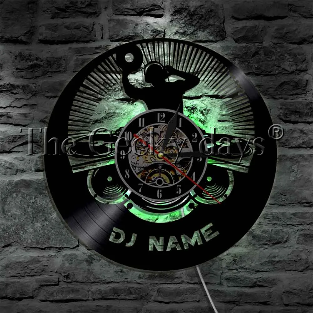 Настенные часы DJ с индивидуальным именем под заказ, современные фотообои с искусственной драгоценностью, ночник с искусственной музыкой, подарок для диджея
Настенные часы DJ с индивидуальным именем под заказ, современные фотообои с искусственной драгоценностью, ночник с искусственной музыкой, подарок для диджея