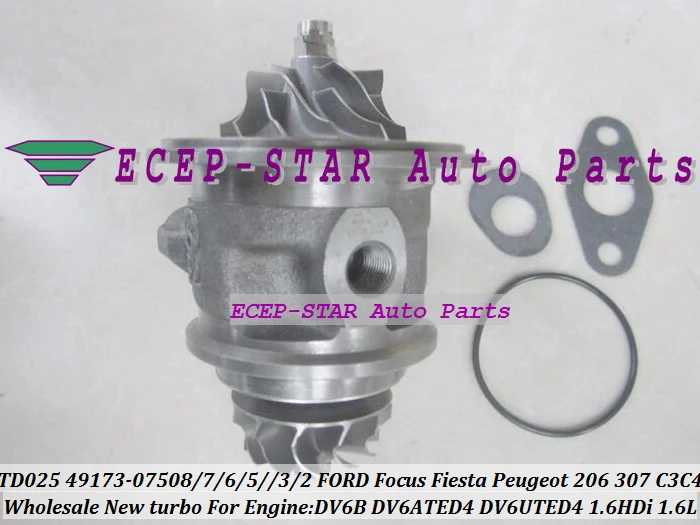 Turbo CHRA Cartridge 49173-07505 49173-07507 49173-07503 For Ford Fusion Fiesta C-Max For Peugeot 206 307 308 C3 C4 DV6ATED4 1.6
Turbo CHRA Cartridge 49173-07505 49173-07507 49173-07503 For Ford Fusion Fiesta C-Max For Peugeot 206 307 308 C3 C4 DV6ATED4 1.6