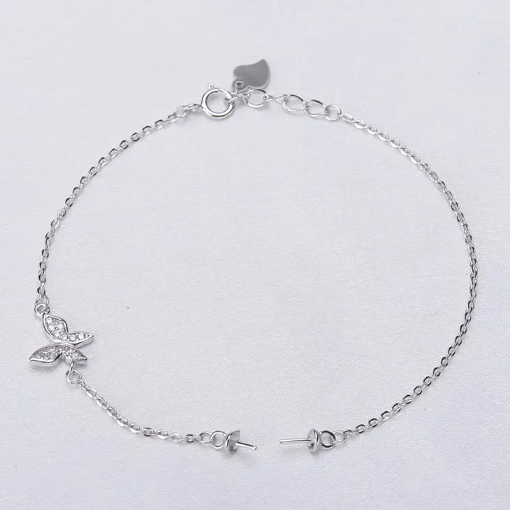 Butterfly 925 Sterling Silver Pearl Bracelet Mountings Fashion Bangle Findings Jewelry Parts Fittings Accessories, 3pcs/lot
Butterfly 925 Sterling Silver Pearl Bracelet Mountings Fashion Bangle Findings Jewelry Parts Fittings Accessories, 3pcs/lot