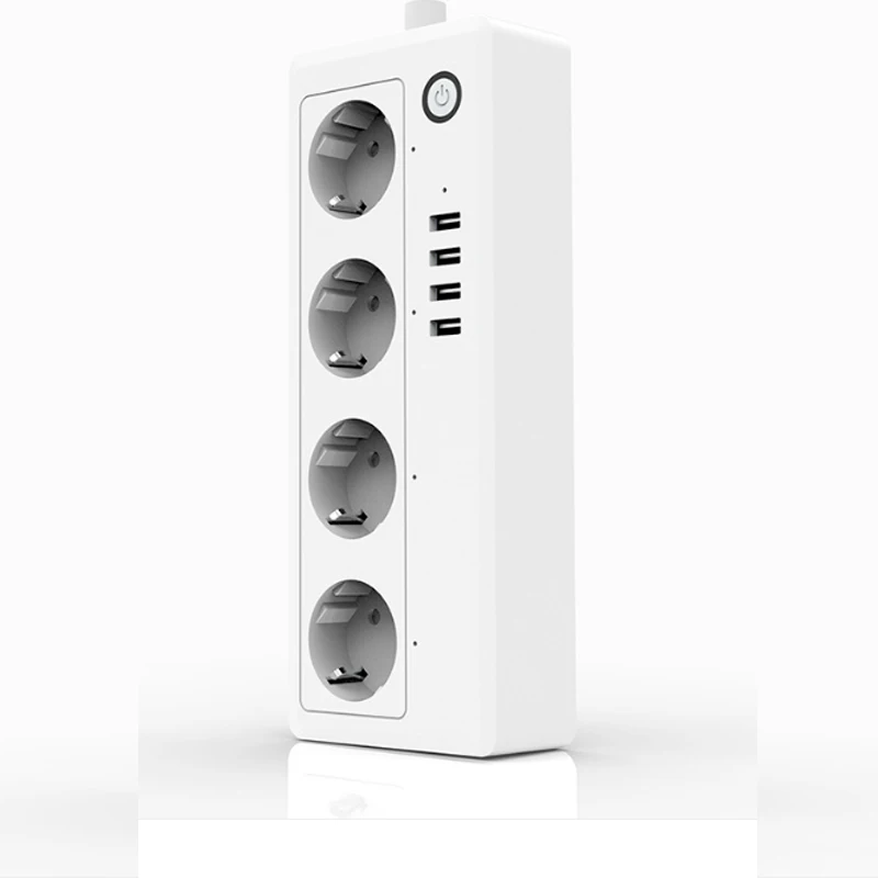 Wifi Smart Socket EU Plug Timer Remote Control 4-Outlet Surge Protector Smart Power Strip Work For Alexa/ Google Home/ IFTTT
Wifi Smart Socket EU Plug Timer Remote Control 4-Outlet Surge Protector Smart Power Strip Work For Alexa/ Google Home/ IFTTT