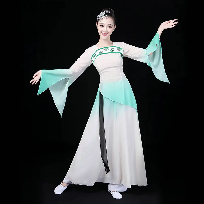 Traditional Chinese folk dance oriental Chinese dance costume women sleeve national costume hanfu clothing performance DD373 F
Traditional Chinese folk dance oriental Chinese dance costume women sleeve national costume hanfu clothing performance DD373 F