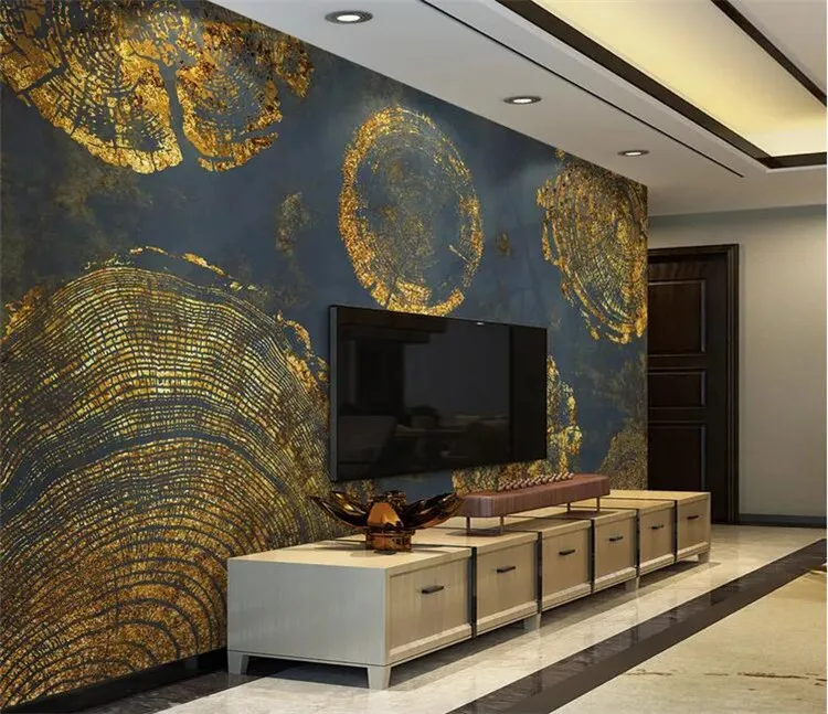 papel de parede 3D Custom wallpaper Gold Foil Texture Abstract Ring Retro American TV Background Wall wall paper
papel de parede 3D Custom wallpaper Gold Foil Texture Abstract Ring Retro American TV Background Wall wall paper