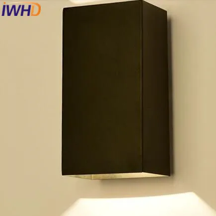 IWHD Led Sconce Wall Lights Up Down Iron Cuboid Modern Wall Lamp LED Bedroom Lighting Fixtures Arandela para Parede
IWHD Led Sconce Wall Lights Up Down Iron Cuboid Modern Wall Lamp LED Bedroom Lighting Fixtures Arandela para Parede