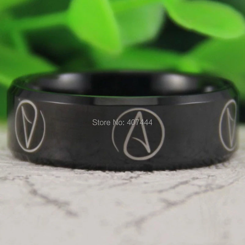 Free Shipping USA UK Canada Russia Brazil Hot Sales 8MM Shiny Black Bevel Atheist Comfort Fit Design Men's Tungsten Wedding Ring
Free Shipping USA UK Canada Russia Brazil Hot Sales 8MM Shiny Black Bevel Atheist Comfort Fit Design Men's Tungsten Wedding Ring