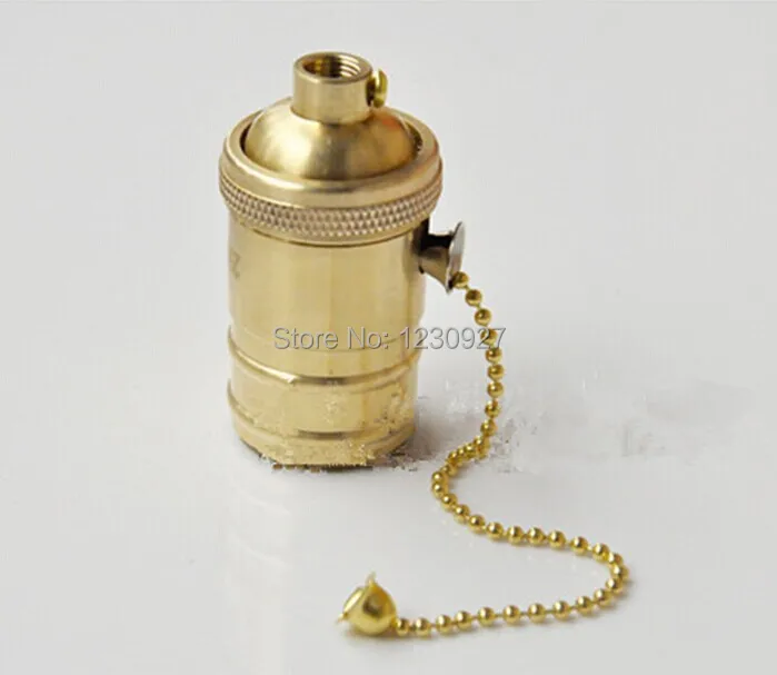 All copper zipper cap US type UL E27 / E26 Edison lamp bulb chandelier lamp holder DIY Chandelier E27 lamp holder
All copper zipper cap US type UL E27 / E26 Edison lamp bulb chandelier lamp holder DIY Chandelier E27 lamp holder