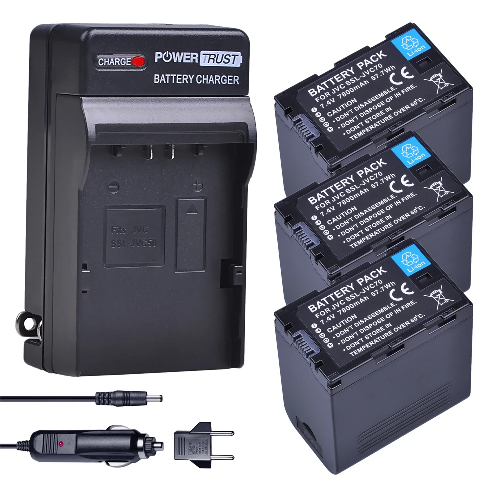 Литий-ионная батарея 7800mAh SSL-JVC70 JVC70 SSLJVC70 + Цифровое автомобильное зарядное устройство для JVC
Литий-ионная батарея 7800mAh SSL-JVC70 JVC70 SSLJVC70 + Цифровое автомобильное зарядное устройство для JVC
