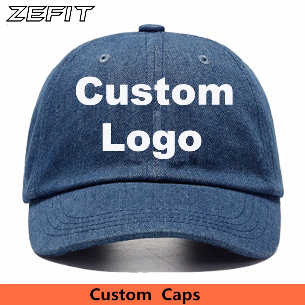 Custom Denim Baseball Good Material Embroidery Brand Logo Men Ladies Casual Jeans Dad Hat Women Solid Color Dead Cotton Caps
Custom Denim Baseball Good Material Embroidery Brand Logo Men Ladies Casual Jeans Dad Hat Women Solid Color Dead Cotton Caps