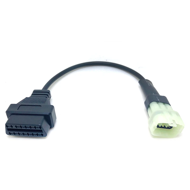 KTM 6 pin to obd 16 pin adapter cable for TuneECU software to Motorcycle motorbikes ECU 6pin cable
KTM 6 pin to obd 16 pin adapter cable for TuneECU software to Motorcycle motorbikes ECU 6pin cable