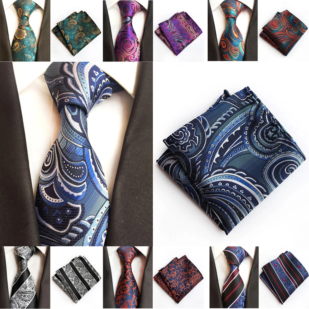 Mens Bright Color Paisley Necktie Tie Handkerchief Pocket Square Matching Set BWTHZ0327
Mens Bright Color Paisley Necktie Tie Handkerchief Pocket Square Matching Set BWTHZ0327