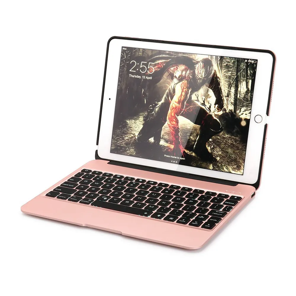 For iPad Air 2 iPad 6 Ultra Thin Aluminum Bluetooth Russian/Hebrew/Spanish Keyboard Smart Case Cover With 7 Colors LED Backlight
For iPad Air 2 iPad 6 Ultra Thin Aluminum Bluetooth Russian/Hebrew/Spanish Keyboard Smart Case Cover With 7 Colors LED Backlight
