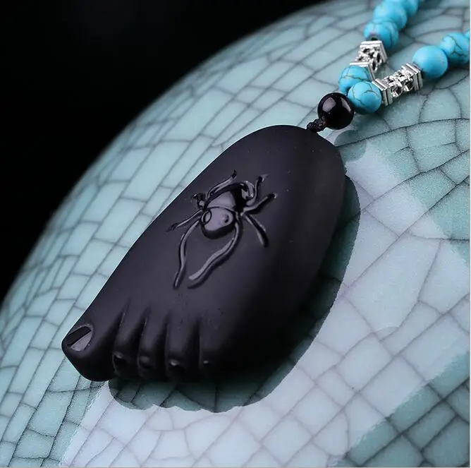 Drop shipping Obsidian stone buddhas feet abundance original design quality goods in plutus long sweater chain for luck
Drop shipping Obsidian stone buddhas feet abundance original design quality goods in plutus long sweater chain for luck