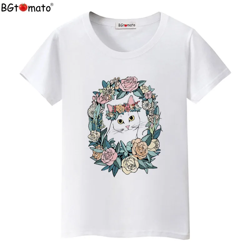 BGtomato Beautiful cat t-shirt women summer o neck short sleeve casual Shirts women Hot sale brand top tees
BGtomato Beautiful cat t-shirt women summer o neck short sleeve casual Shirts women Hot sale brand top tees