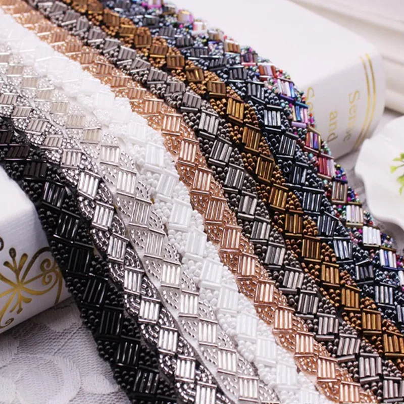 10 yards Handmade Beaded Lace Trim High Quality Wedding Dress Clothing Accesories Ribbon 1.5cm DIY Sewing Supplies
10 yards Handmade Beaded Lace Trim High Quality Wedding Dress Clothing Accesories Ribbon 1.5cm DIY Sewing Supplies