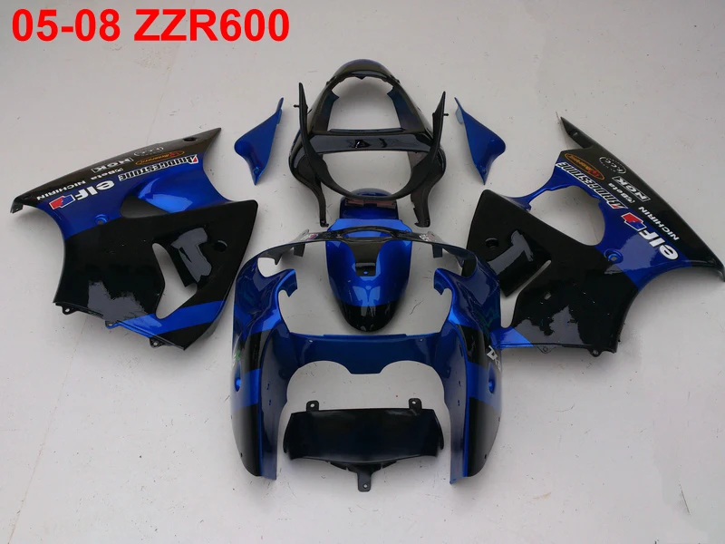 Injection mold 100% fit for Kawasaki Ninja ZZR600 05-08 blue black fairings ZZR600 2005-2008 OT37
Injection mold 100% fit for Kawasaki Ninja ZZR600 05-08 blue black fairings ZZR600 2005-2008 OT37