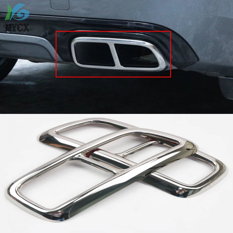 For Volvo XC90 2015-2019 Car Rear Dual Exhaust Muffler End Pipe Stickers Cover Trims Accessories Stainless Steel 2PCS
For Volvo XC90 2015-2019 Car Rear Dual Exhaust Muffler End Pipe Stickers Cover Trims Accessories Stainless Steel 2PCS
